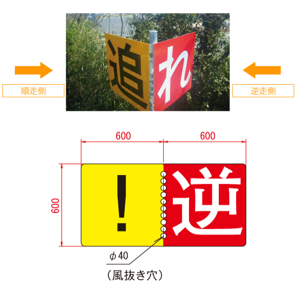 V型道路標識